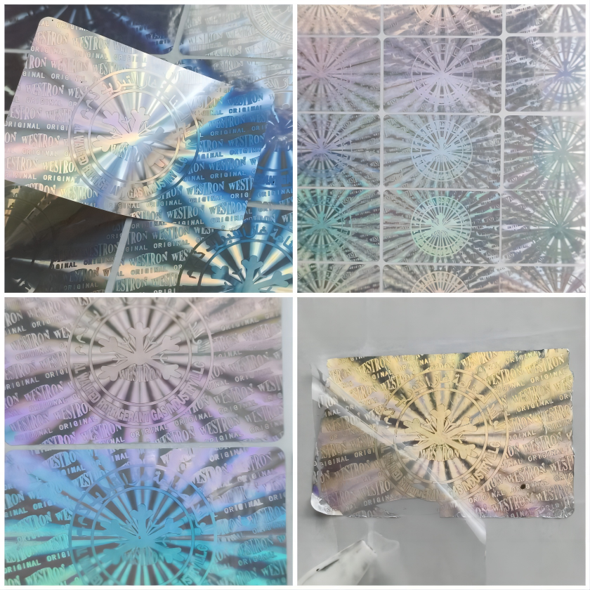 全息鐳射防偽標貼一次性激光3D效果動態(tài)防轉(zhuǎn)移留底標簽