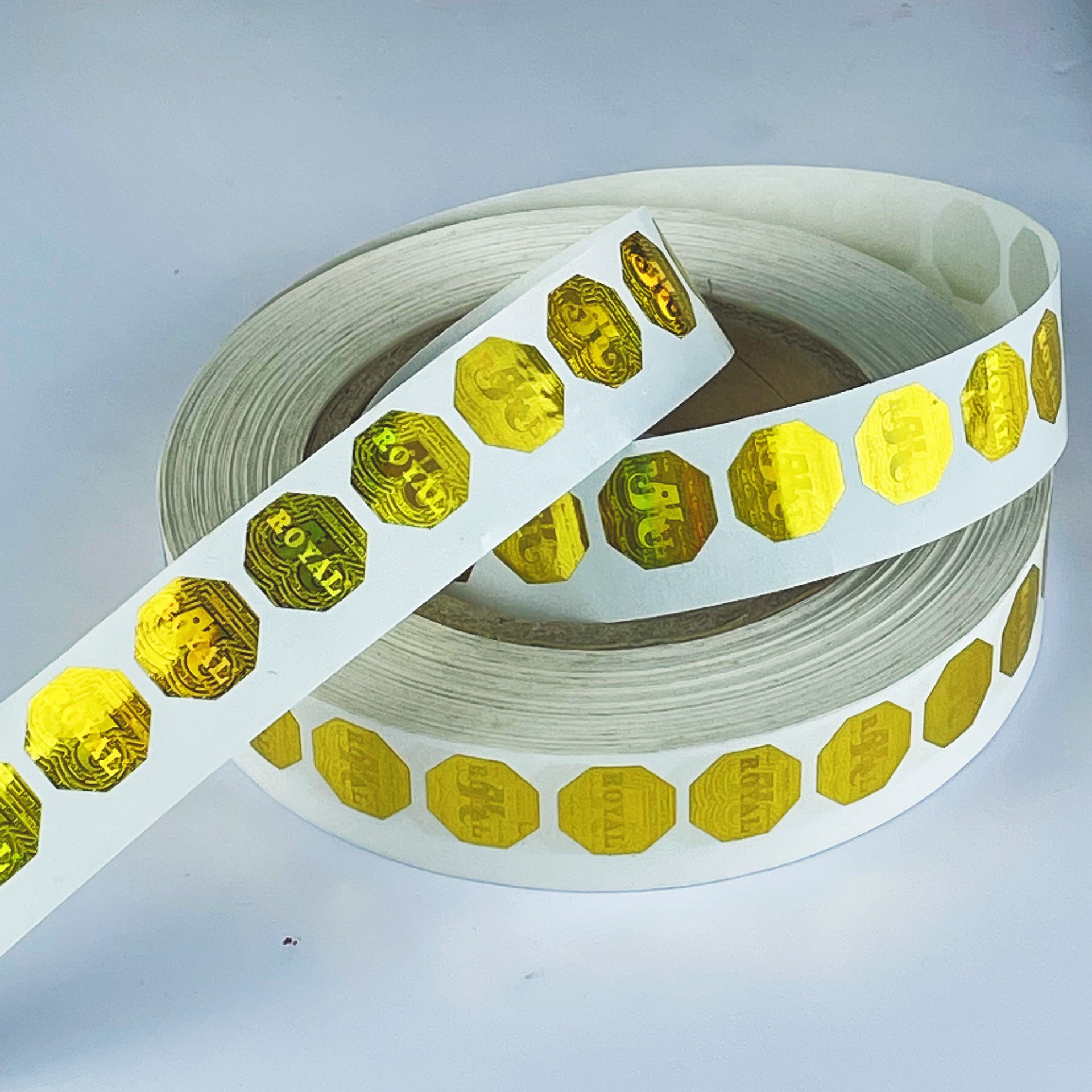 全息鐳射二維碼防偽標貼一次性激光3D效果動態(tài)防轉移留底標簽